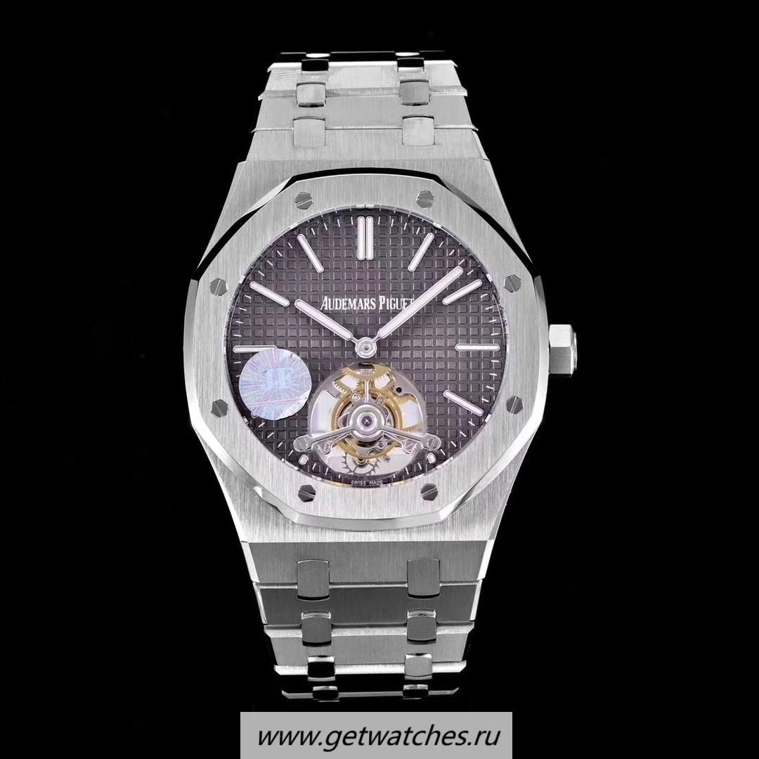 Best Price Audemars P1g*et Royal Oak Tourbillon Extra Thin 26510 JF SS Anthracite Dial Tourbillon