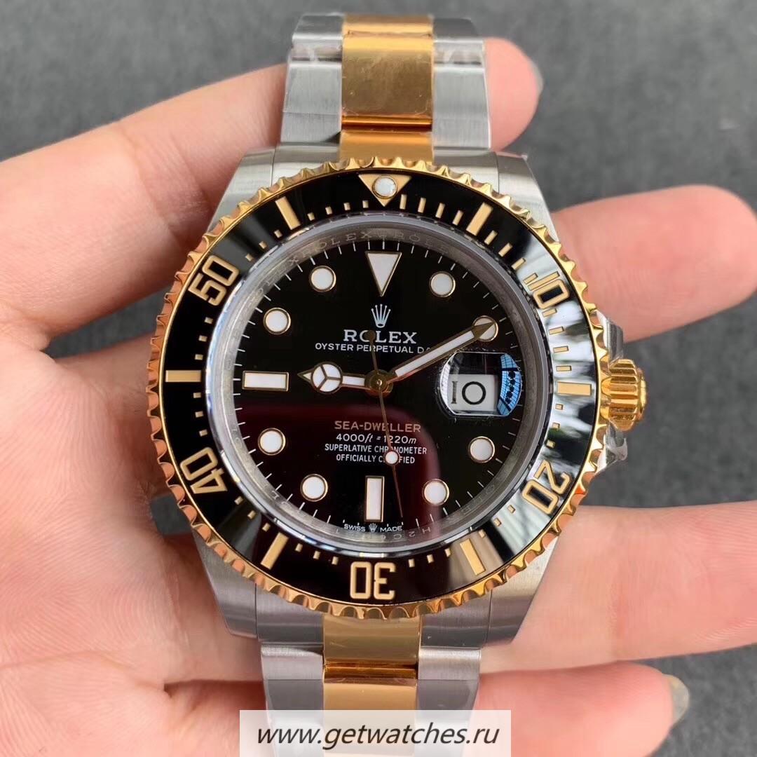 High Quality R01ex Sea-Dweller 126603 VRF 18K Yellow Gold Wrapped & SS Black Dial 2836
