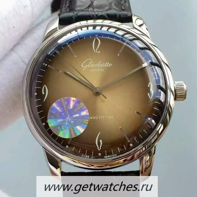 Replica Glashutte Senator Sixties SS Green Dial Caliber 39-52