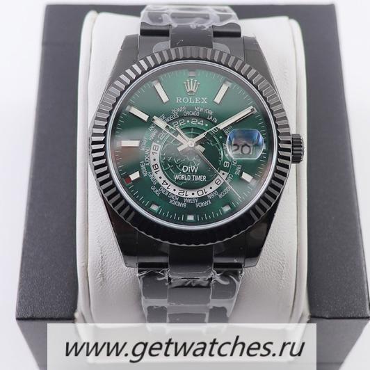 Perfect Replica R01ex Sky-Dweller DIW WWF PVD Green Dial 9001