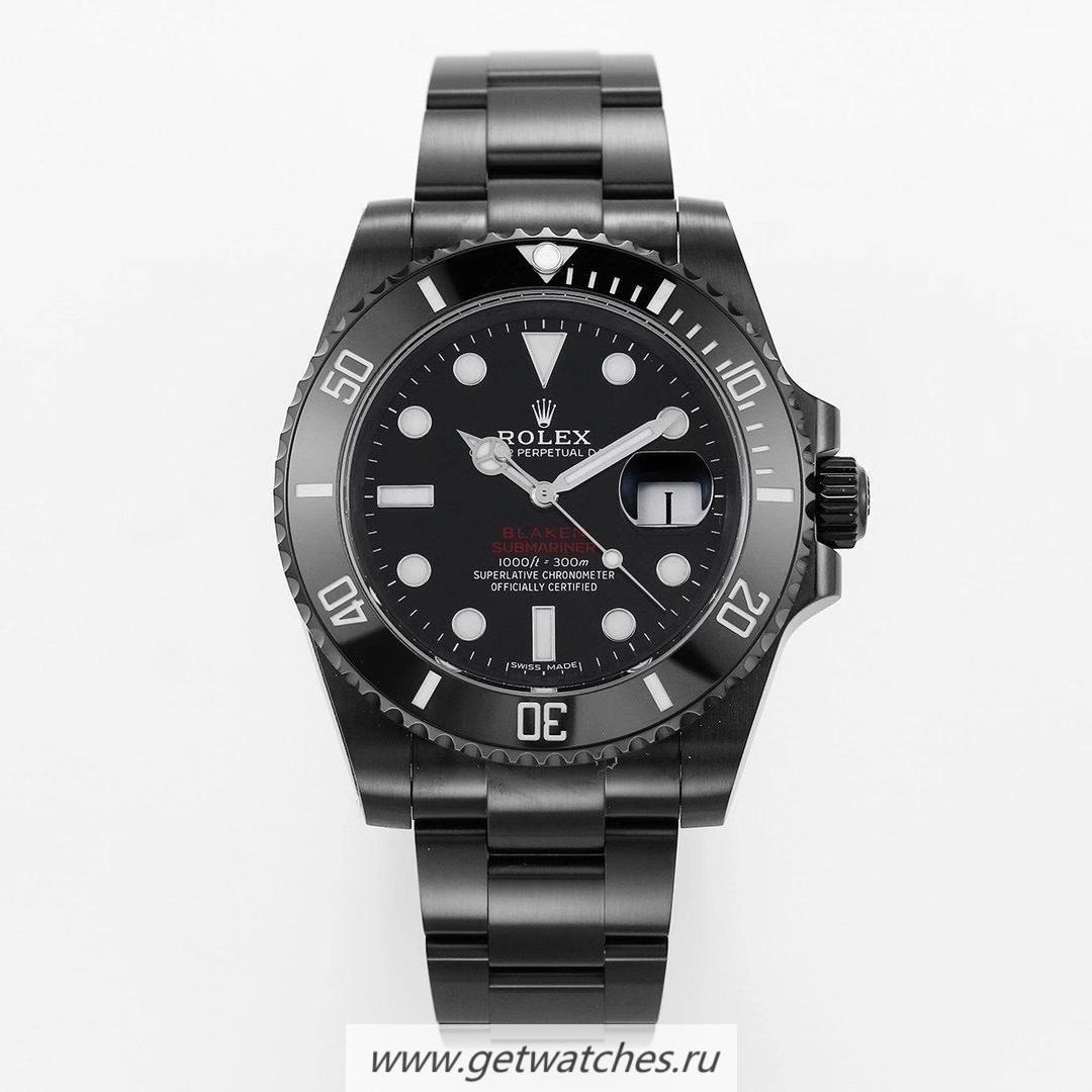 NEW Replica R01ex Submariner Date 116610 Blaken Red Line V6F PVD & SS 904L Black Dial 2824