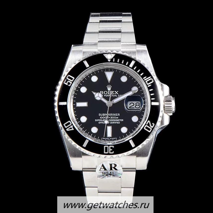 High Quality R01ex Submariner Date 116610 LN ARF V4 SS 904L Black Dial 2824