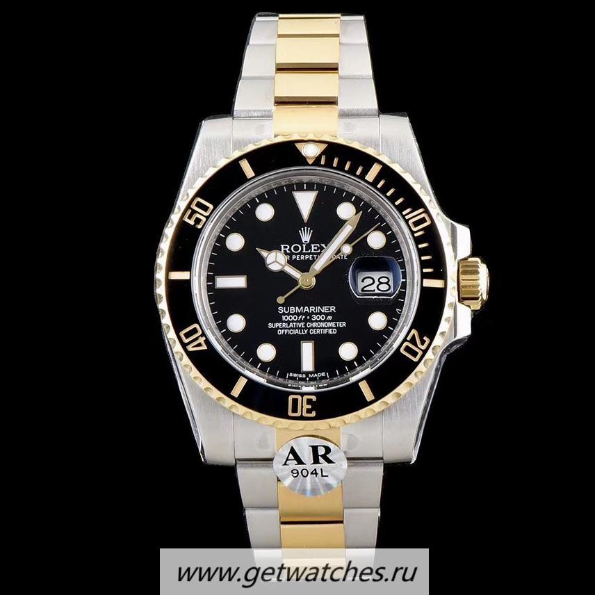 Best Price R01ex Submariner Date 116613 LN ARF V3 Yellow Gold & SS 904L Black Dial 2824
