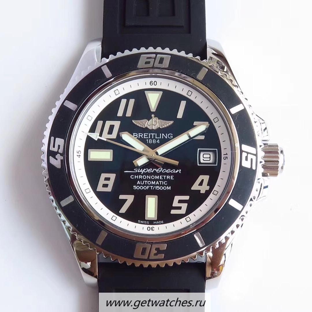 NEW Replica Breitling S*perocean 42 Abyss White A1736402/BA29 ZF SS Black & White Dial 2824