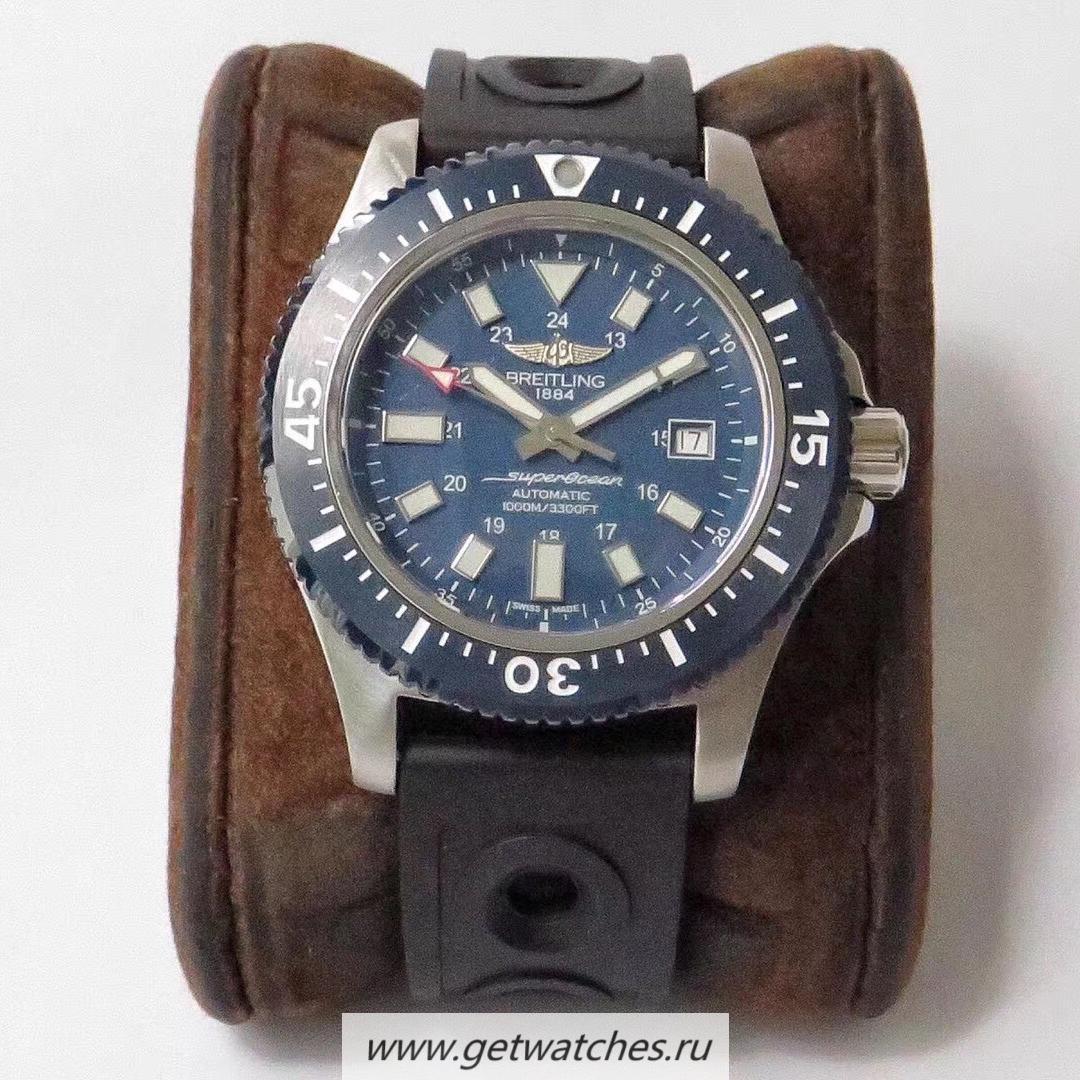 Perfect Replica Breitling S*perocean 44 Special Mariner Blue Y1739316/C959/158S/A20SS.1 AIF SS Blue Dial 2824