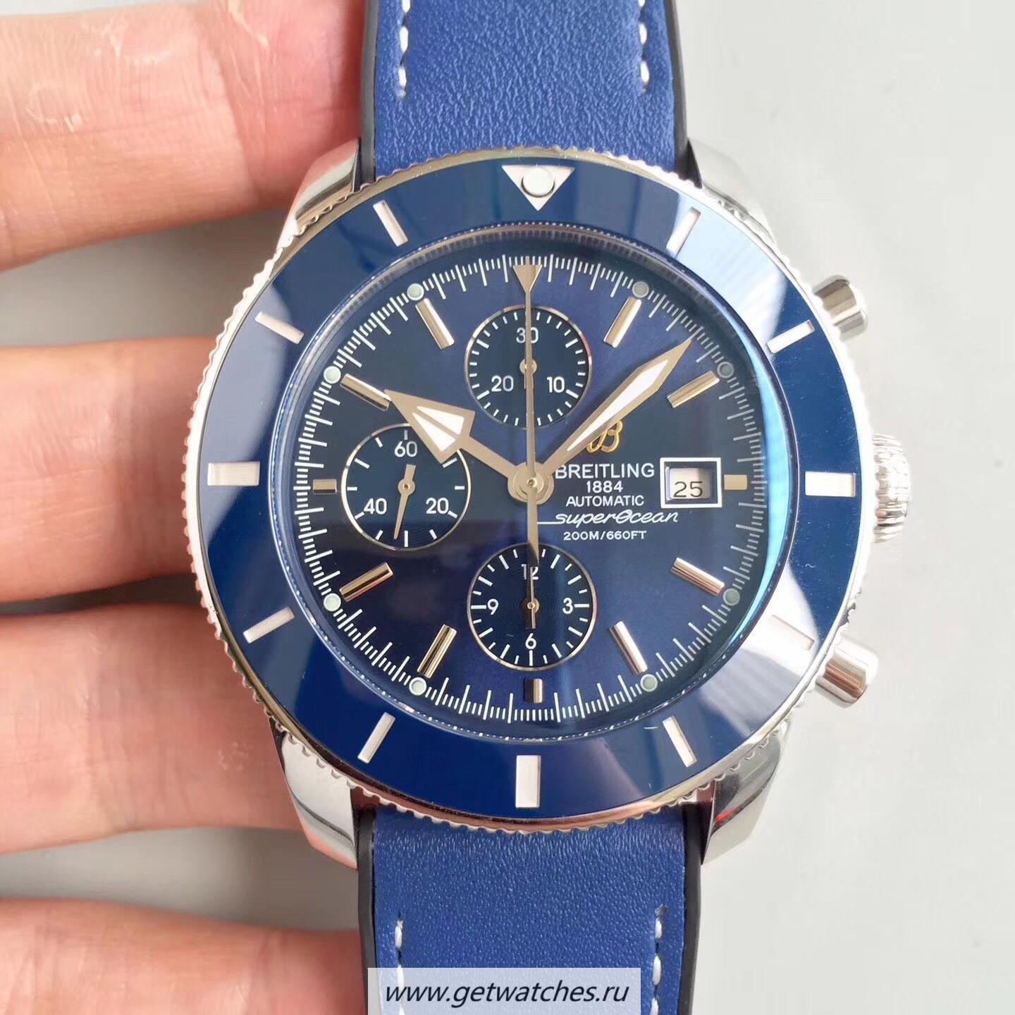 High Quality Breitling S*perocean Heritage II Chrono 46 A1331216/C963/277S Noob Factory SS Blue Dial 7750