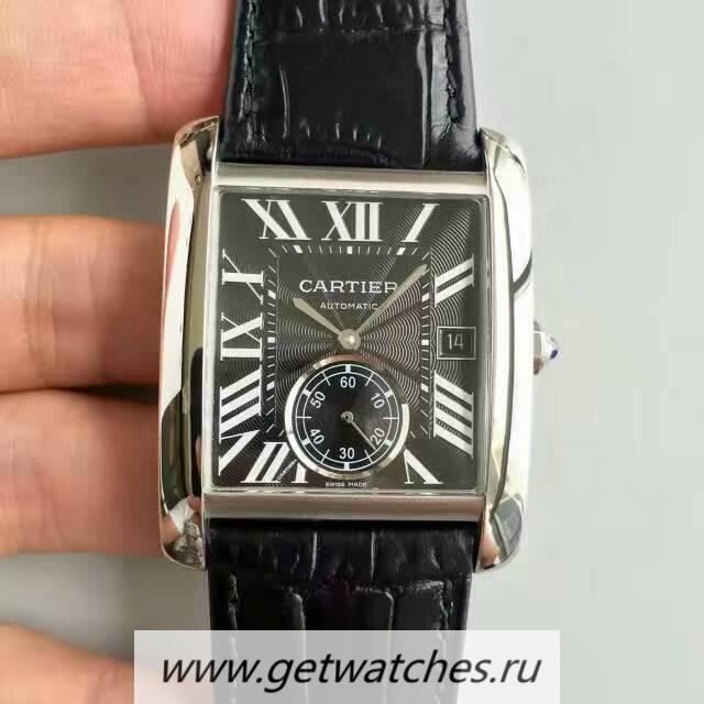 Replica Ca*t1er Tank MC W5330004 JF SS Black Dial 1904MC