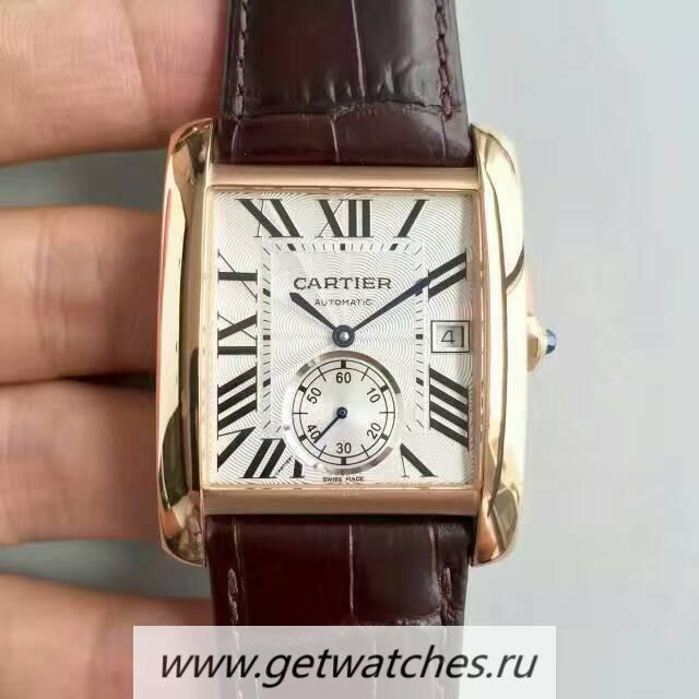 Shop Ca*t1er Tank MC WGTA0014 JF Rose Gold White & Black Dial 1904MC