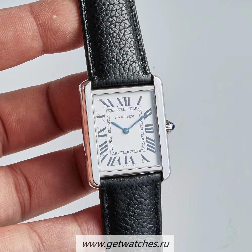 Fake Ca*t1er Tank Solo Ladies 31mm WSTA0030 AF SS Silver Dial Ronda Quartz