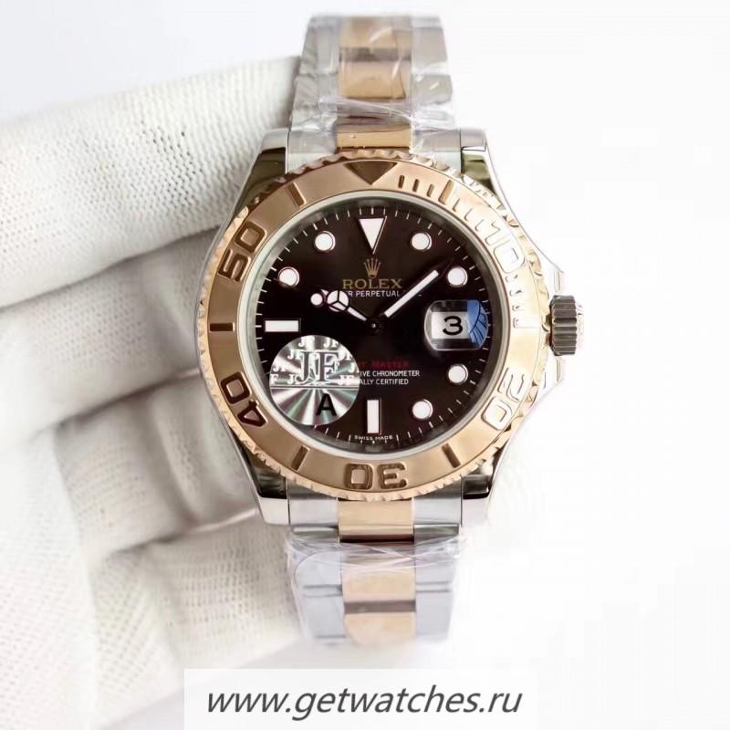 Replica R01ex Yacht-Master 40 116621 JF SS & Rose Gold Chocolate Dial 2836