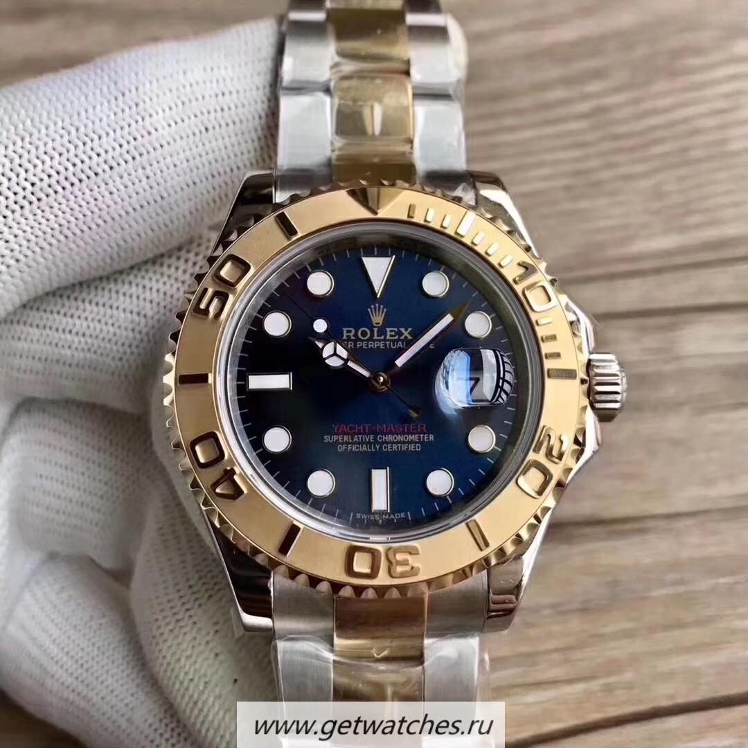 Shop R01ex Yacht-Master 40 116623 GMF SS & 18K Yellow Gold Wrapped Blue Dial 2836